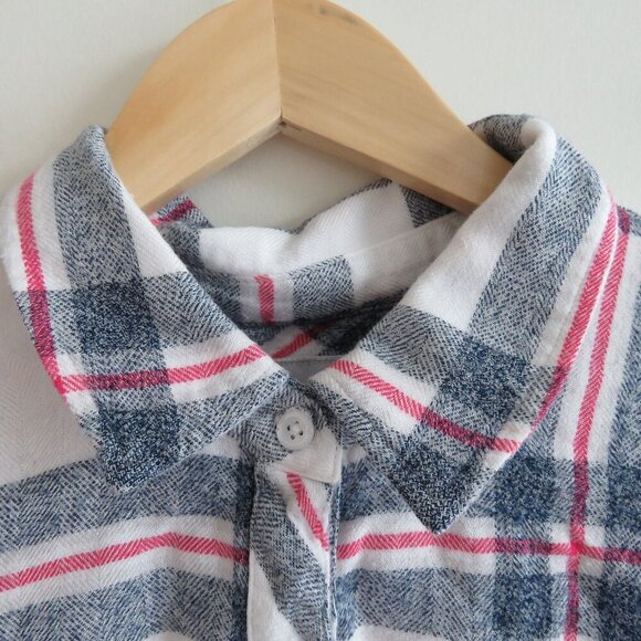 RAILS Hunter Red White Blue Melange Plaid Button Down Shirt Casual - Size S - Picture 4 of 14